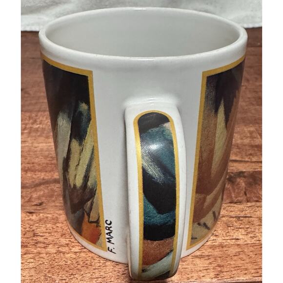 CAFE ARTS F Marc MUG Cafe Arts Henriksen Imports Ceramic Cup Mug - Picture 2 of 6